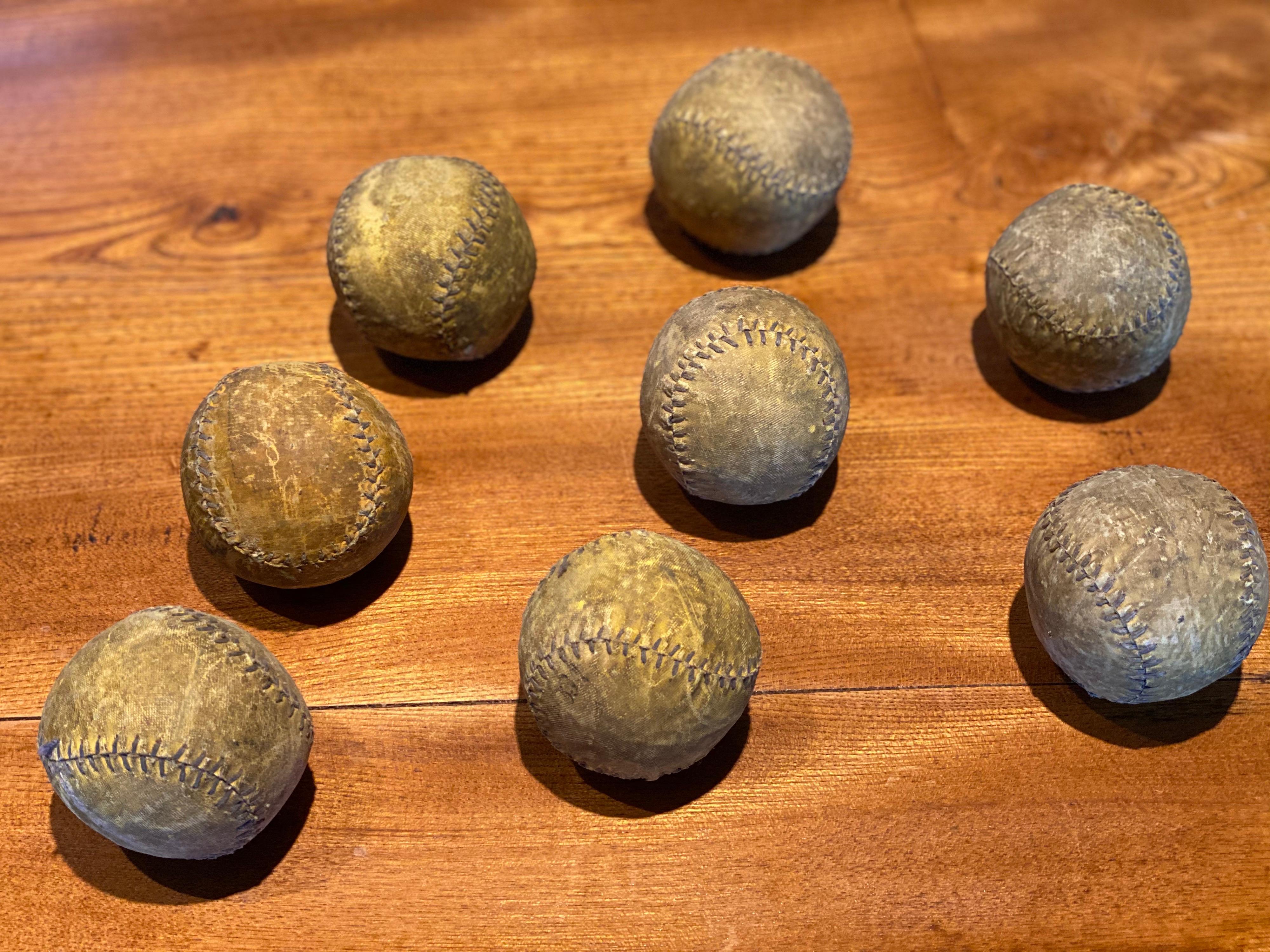 Unknown 20th Century, Set of Six Lawn Bowling Pins and Six Balls