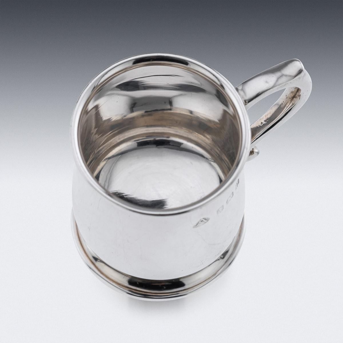 20th Century Set Of Six Solid Silver 'Tankard' Shot Cups, Adie Bros c.1926 For Sale 6
