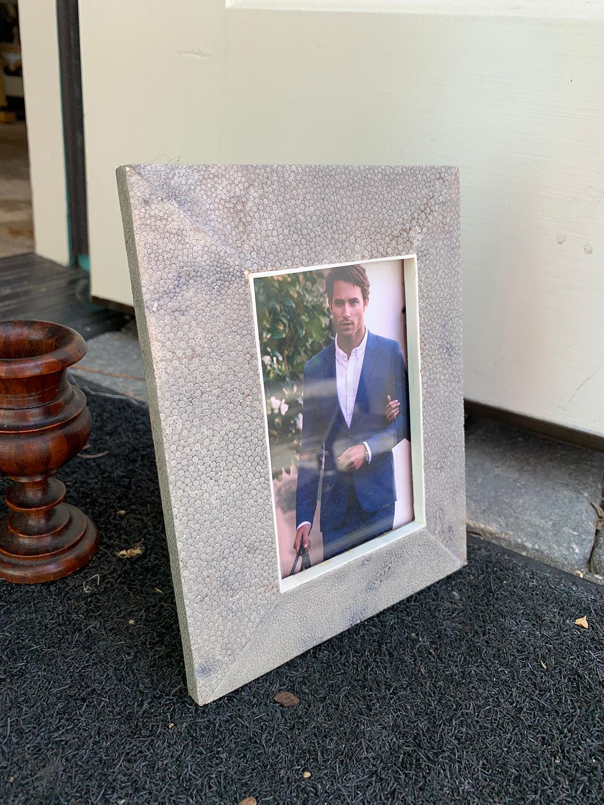 20th Century Shagreen Picture Frame 7