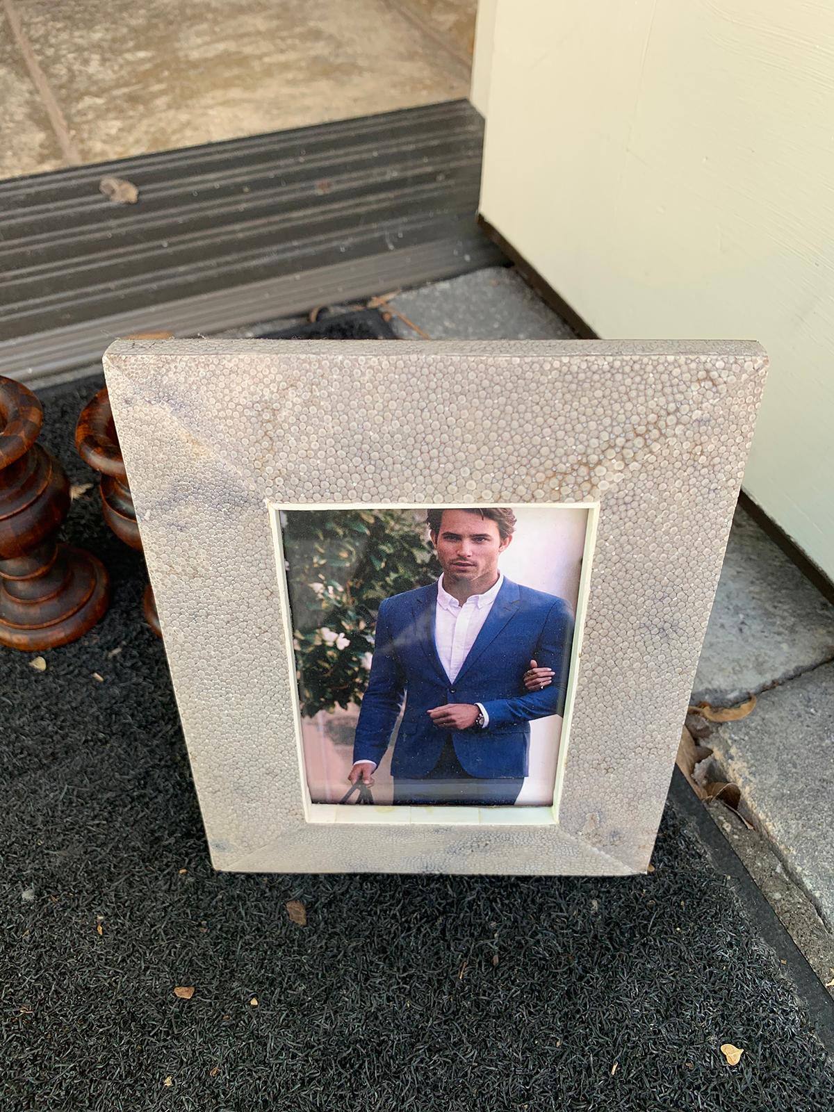 20th Century Shagreen Picture Frame 6