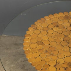 Tavolino da caffè del XX secolo "Sheaf of Wheat" di McGuire, 1970 ca.