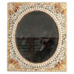 20th Century Shell Mirror.