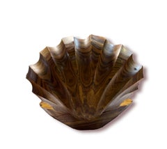 20th Century, Shell-Shaped Casket in Sicilian Jasper Marble