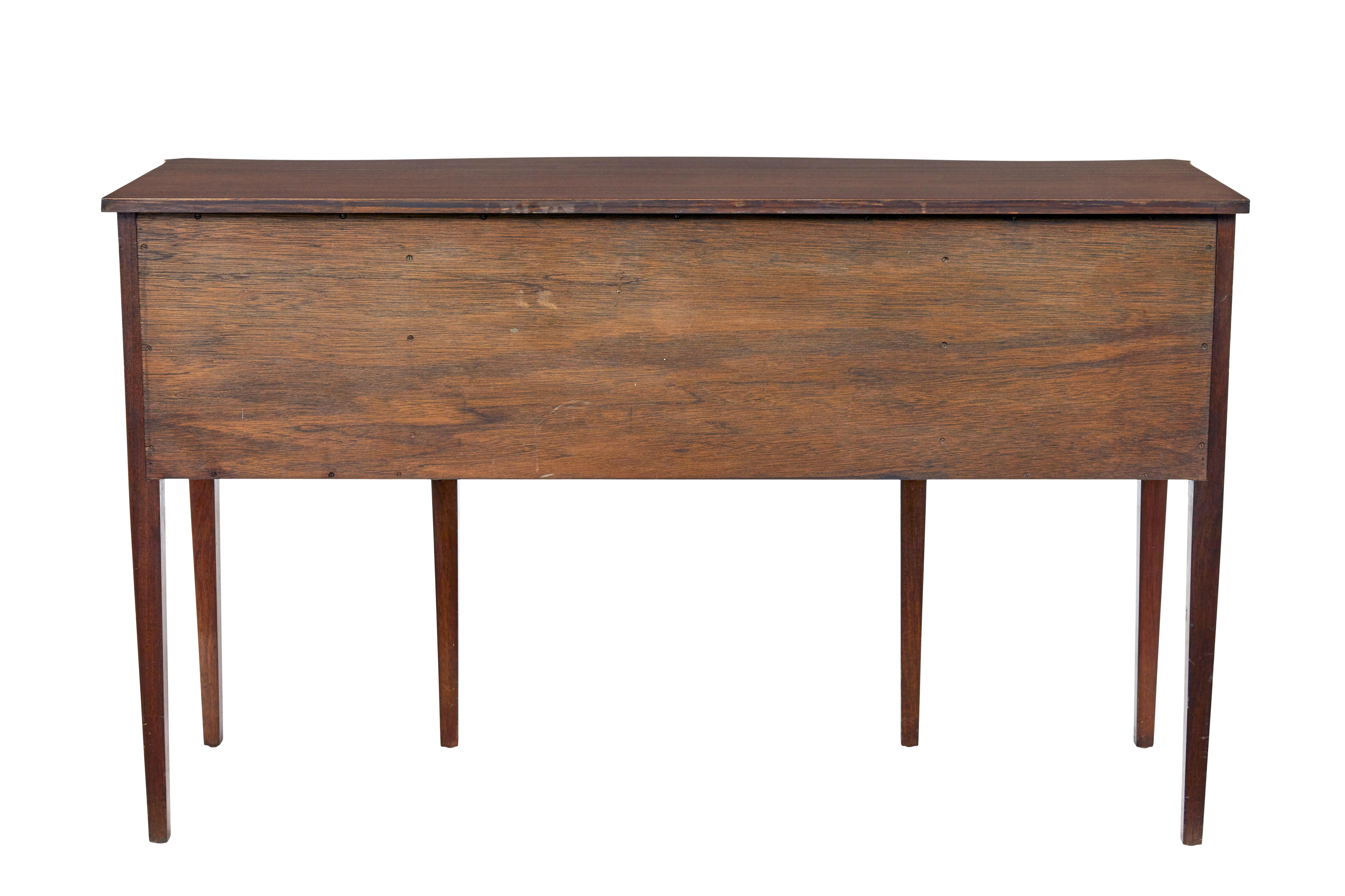 20th Century 20th century Sheraton influenced mahogany sideboard For Sale