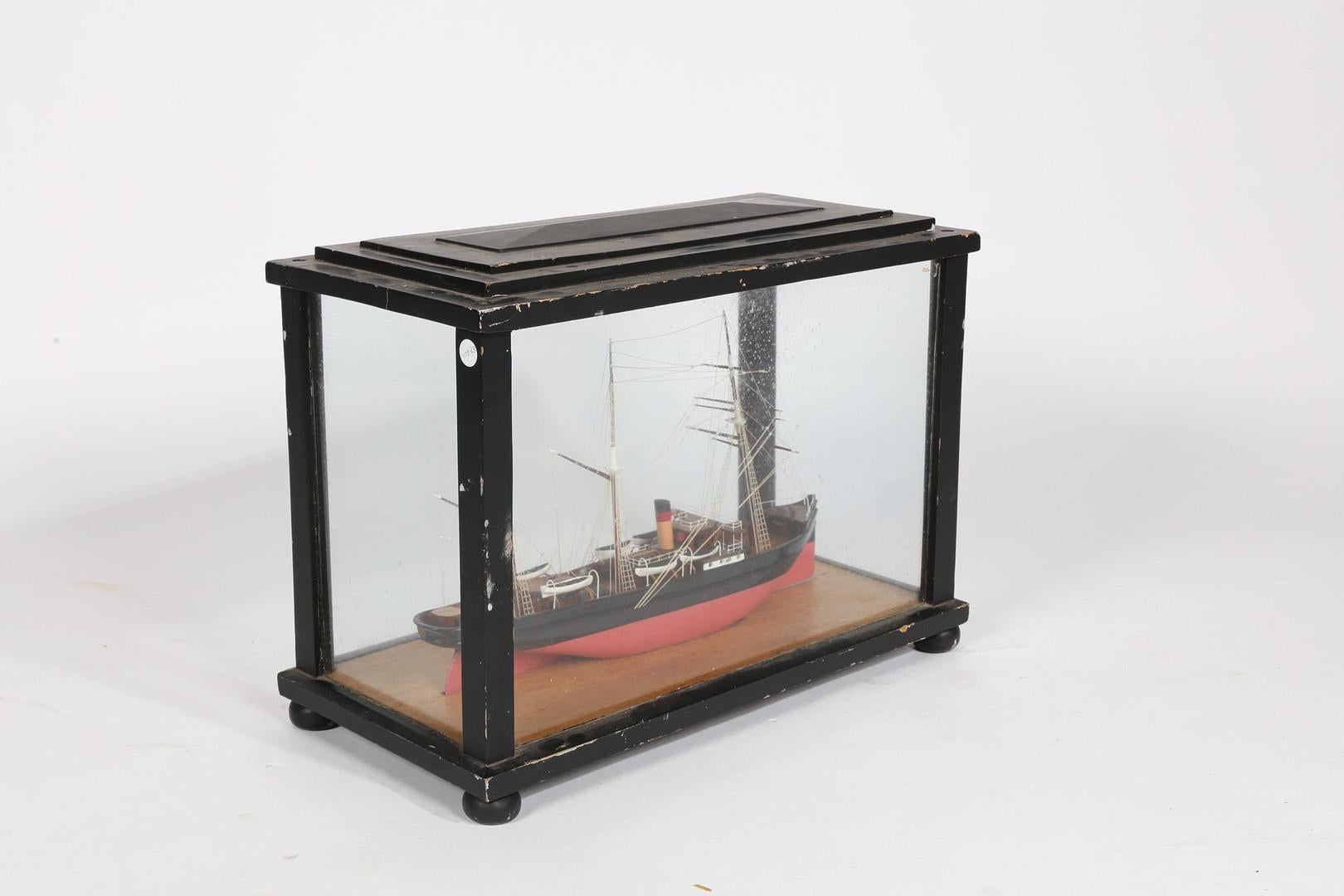Cut Glass 20th century ship model For Sale