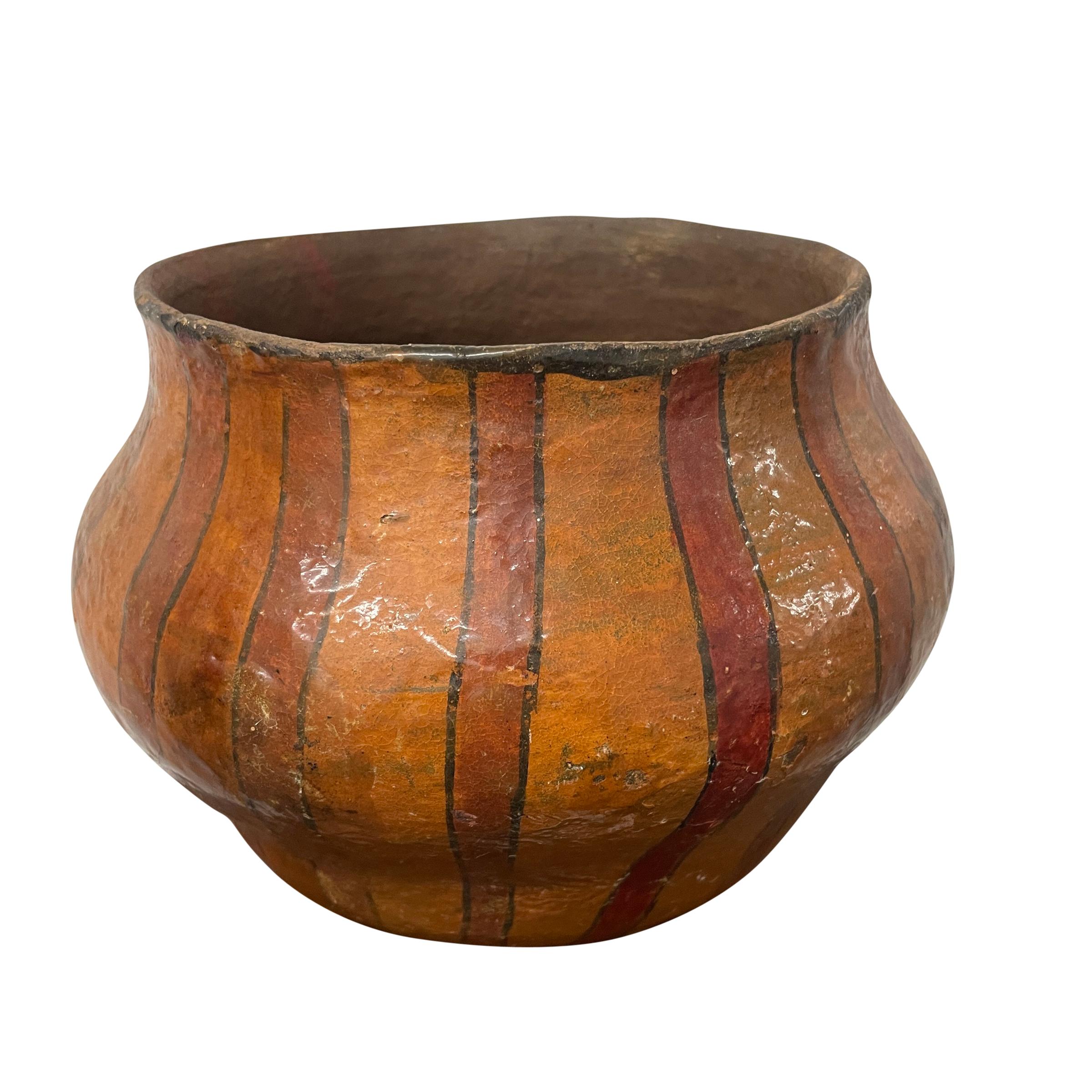 Hand-Crafted 20th Century Shipibo Pot For Sale
