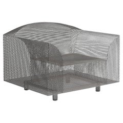 Poltrone "How High The Moon" di Shiro Kuramata del XX secolo in rete d'acciaio per Vitra