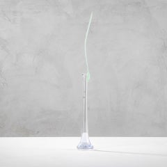 Vaso Shiro Kuramata del XX secolo Mod. Ikebana - Grande in vetro degli anni '80