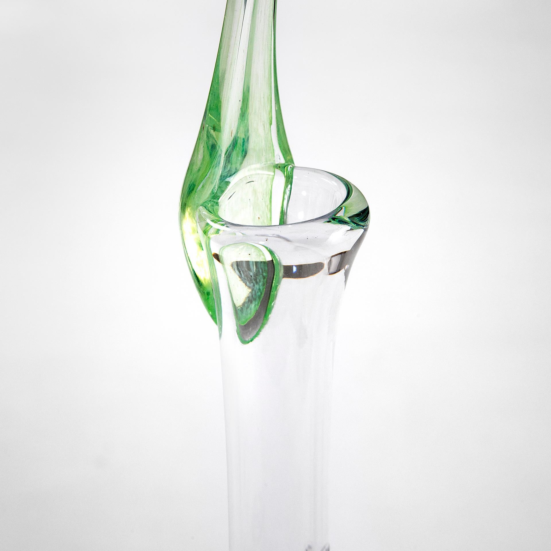 20th Century Shiro Kuramata Vase Mod. Ikebana - Big in Glass by '80s For Sale 1