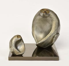 20th Century, Showa, a Set of Japanese Bronze Animal Monkey with Artist Sign