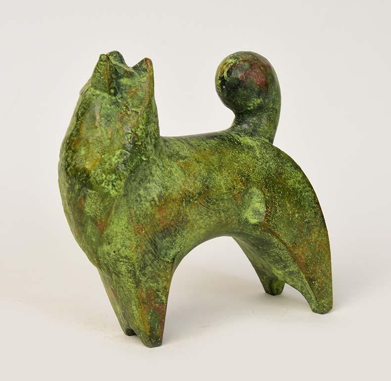 Japanese bronze animal dog.

Age: Japan, Showa Period, 20th Century
Size: Height 14.5 C.M. / Width 4.8 C.M. / Length 14.5 C.M.
Condition: Nice condition overall.