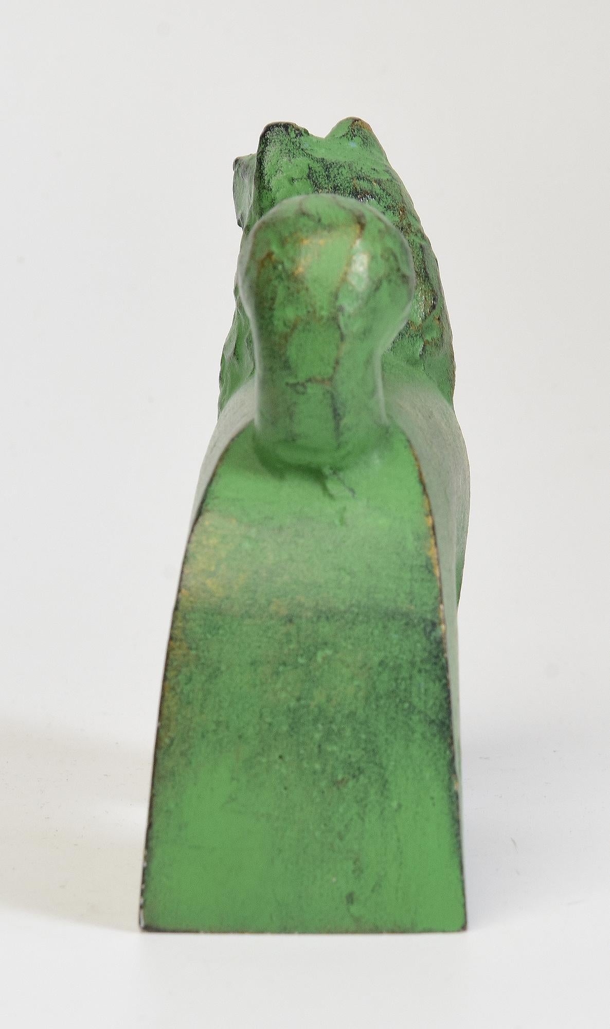 Siglo XX, Showa, perro animal japonés de bronce con firma de artista en venta 2