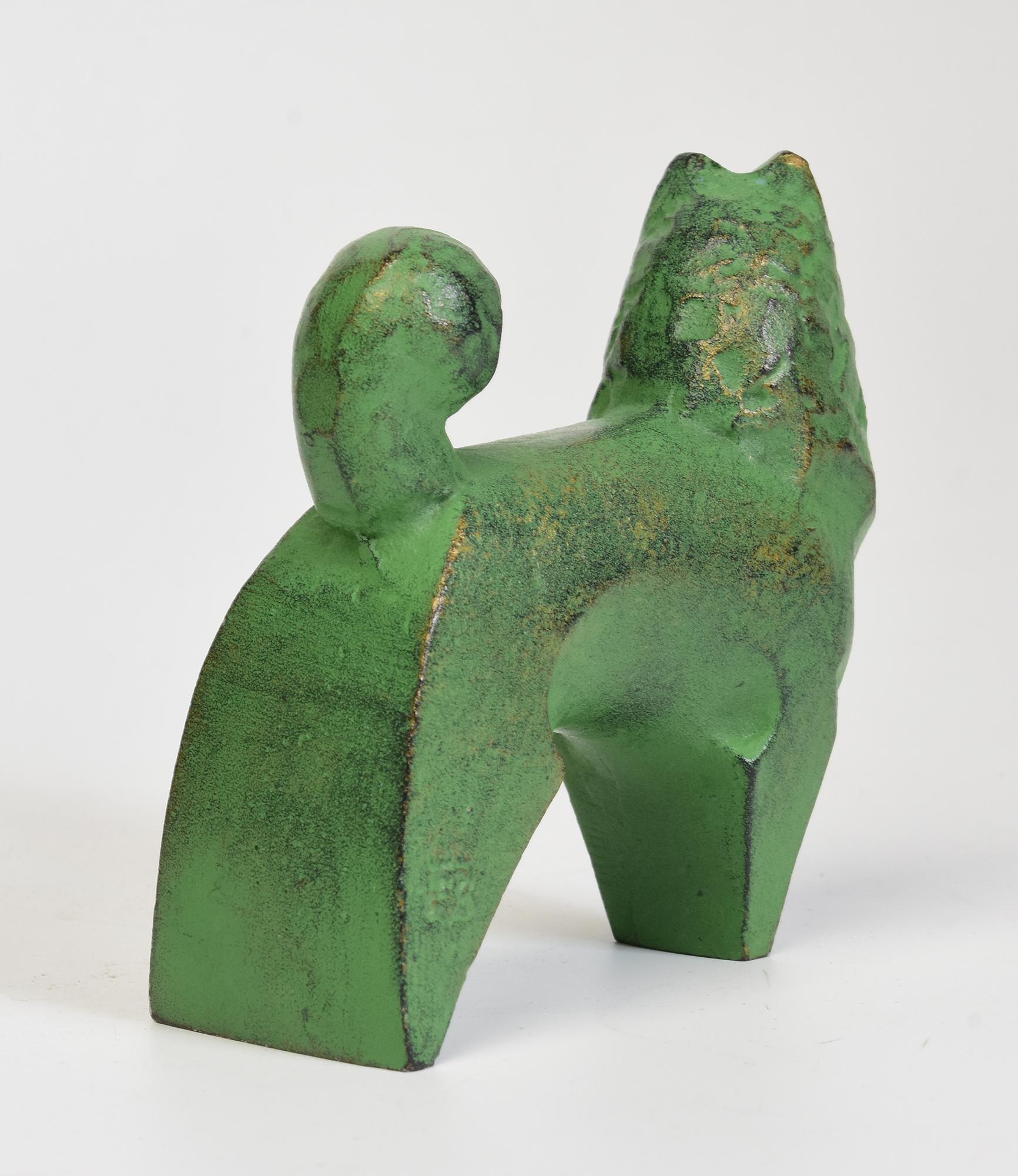 Japanischer Bronze-Tierhund mit Künstlerschild, Showa, 20. Jahrhundert im Angebot 2