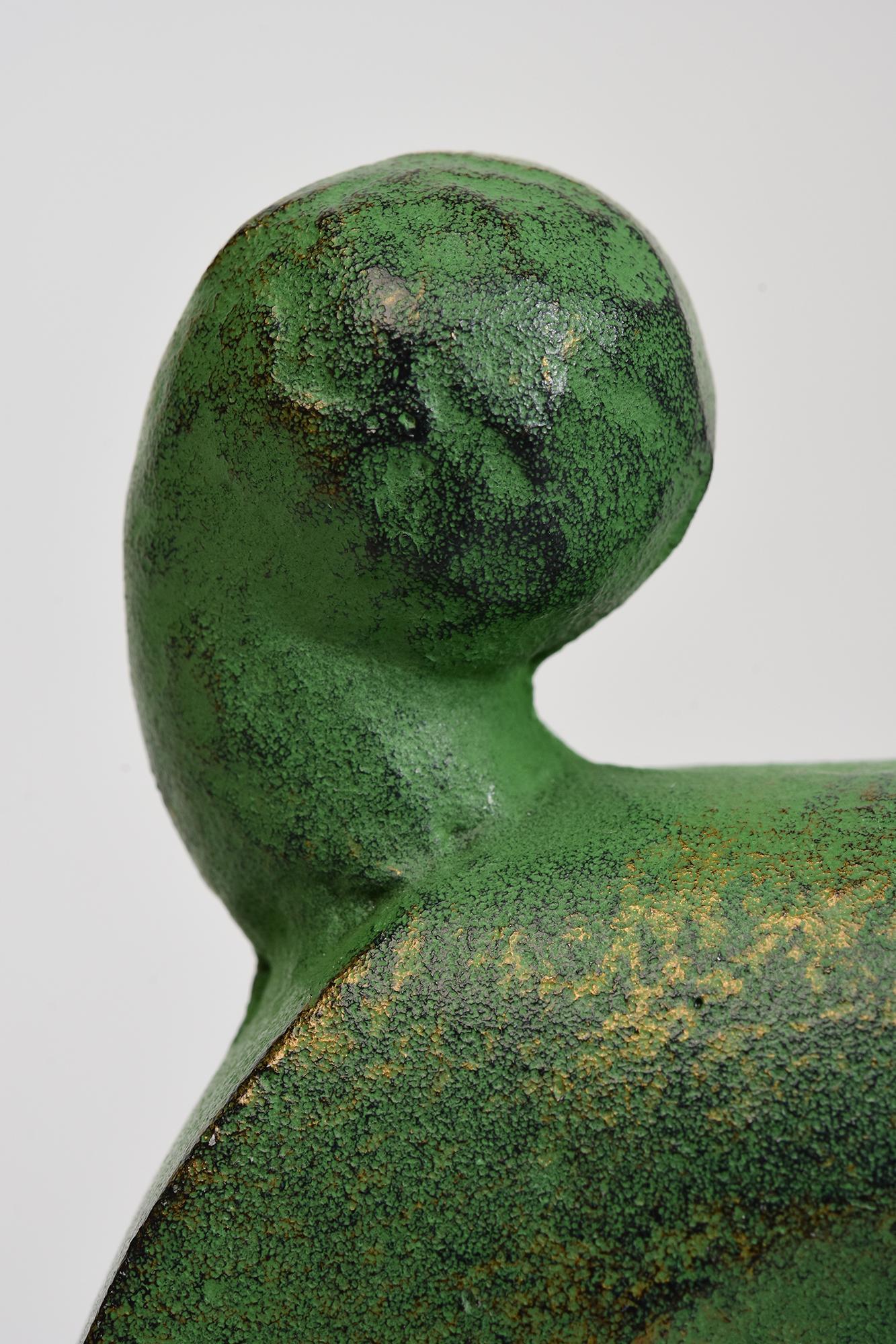 Siglo XX, Showa, perro animal japonés de bronce con firma de artista Bronce en venta