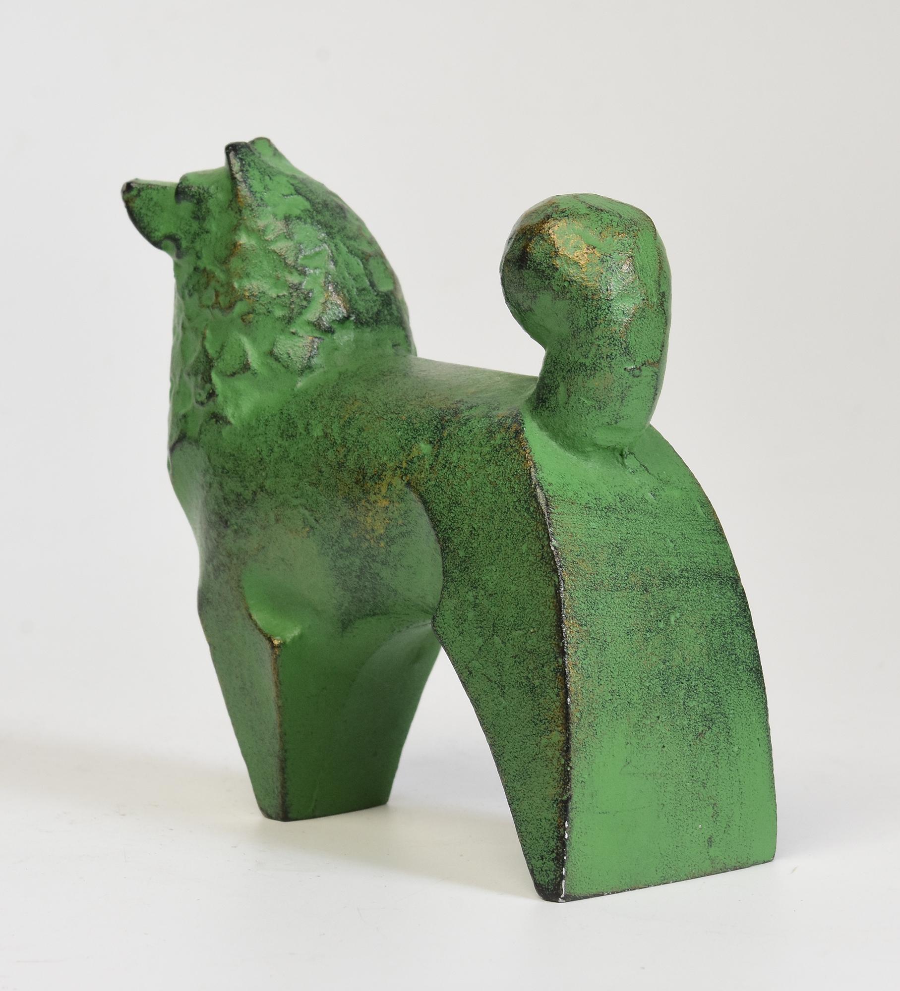 Japanischer Bronze-Tierhund mit Künstlerschild, Showa, 20. Jahrhundert im Angebot 5