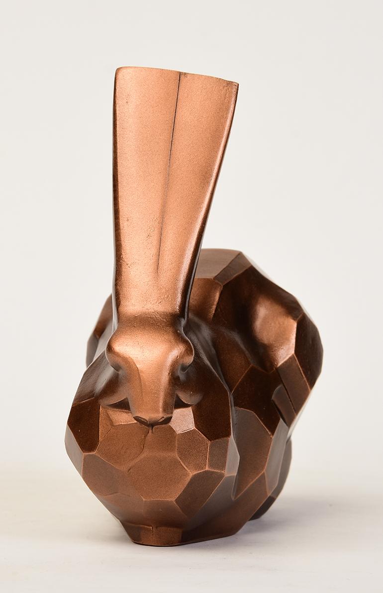 20ème siècle, Showa, lapin japonais en bronze en vente 5