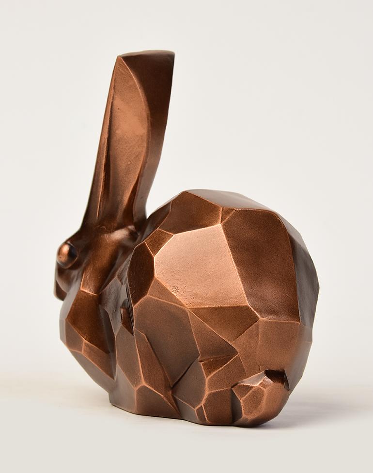 20th Century, Showa, Japanese Bronze Animal Rabbit For Sale 2