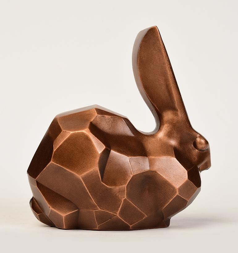 20th Century, Showa, Japanese Bronze Animal Rabbit For Sale 4