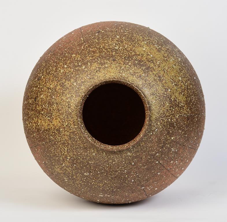 20th Century, Showa, Japanese Ceramic Globular Vase 7
