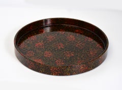 20th Century, Showa, Japanese Wooden Lacquered Tray