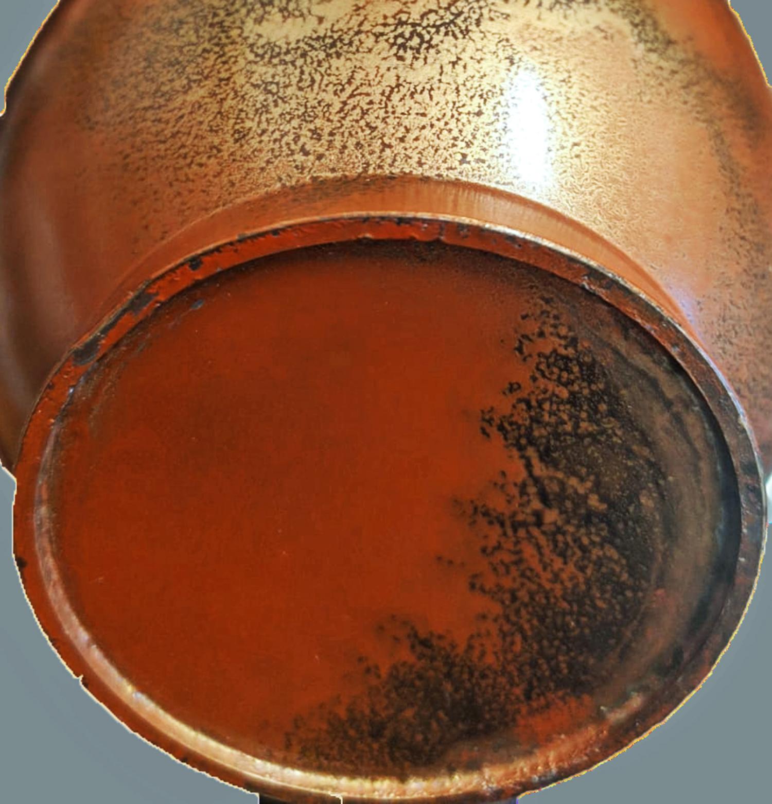 20th Century/Shōwa Period Murashido Patinated and Polished Bronze Japanese Vase For Sale 2