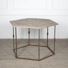 Table sicilienne à plateau en mosaïque du 20e siècle