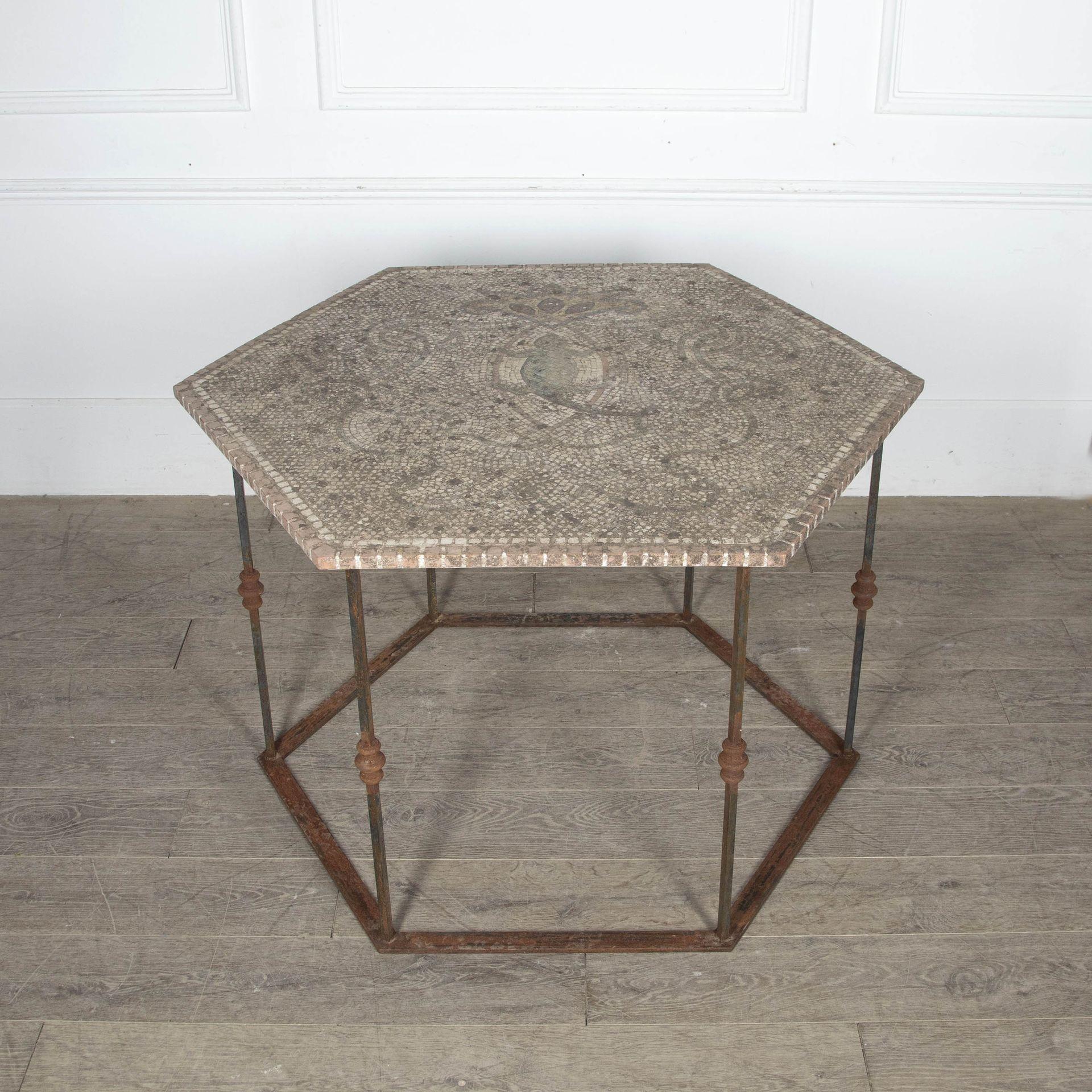 Italian 20th Century Sicilian Mosaic Topped Table For Sale