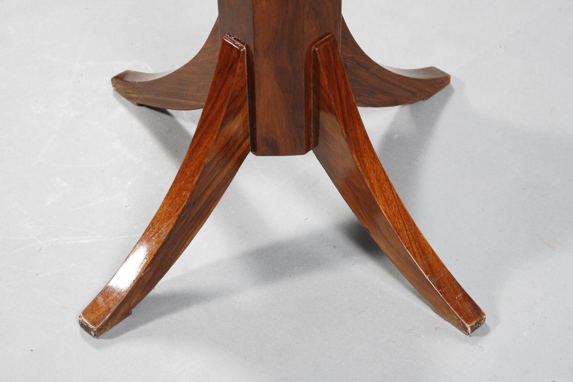 Wood 20th Century Side Table in the Biedermeier Style, Mahogany For Sale