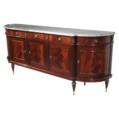 20th Century Sideboard Cabinet in Louis XVI Style
