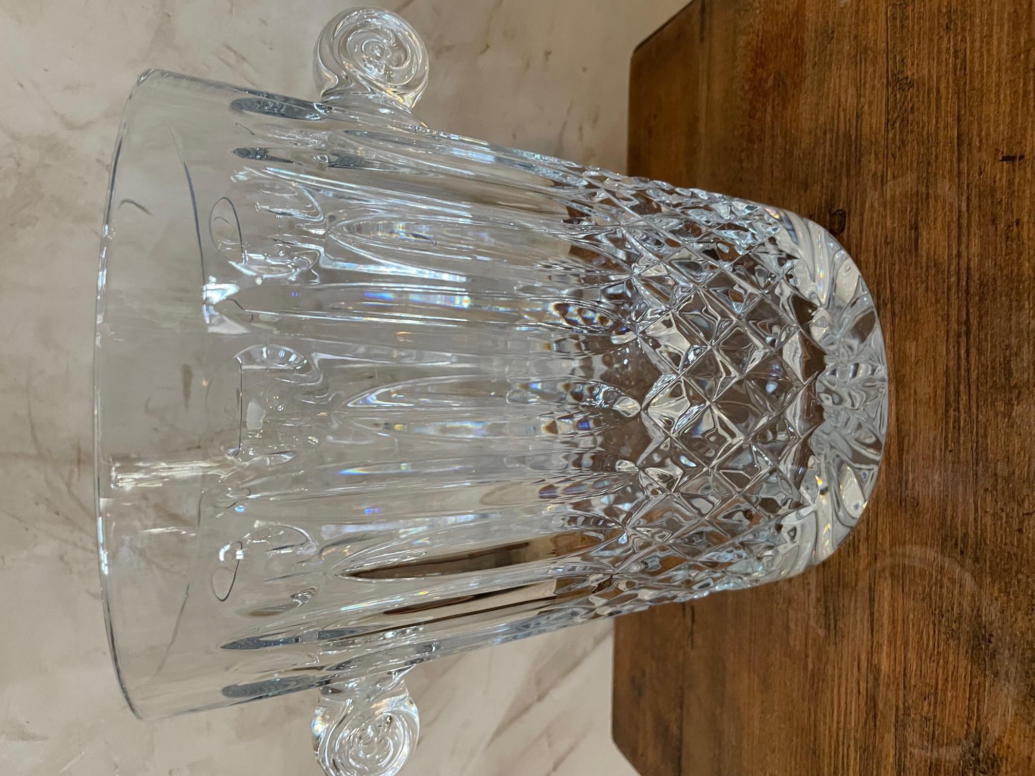 20th Century Signed Crystal Large Champagne Bucket, 1950s For Sale 5