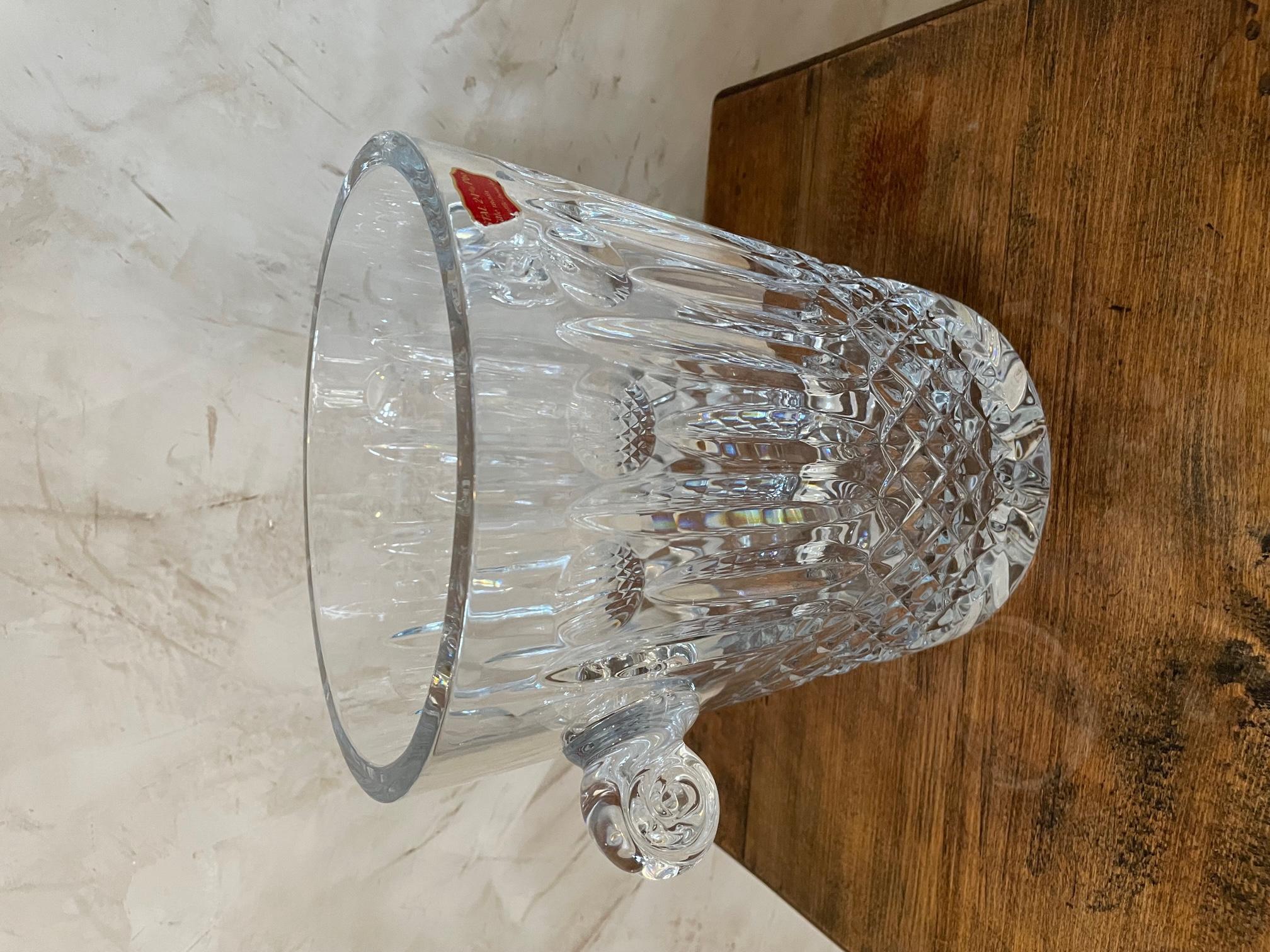 20th Century Signed Crystal Large Champagne Bucket, 1950s For Sale 2