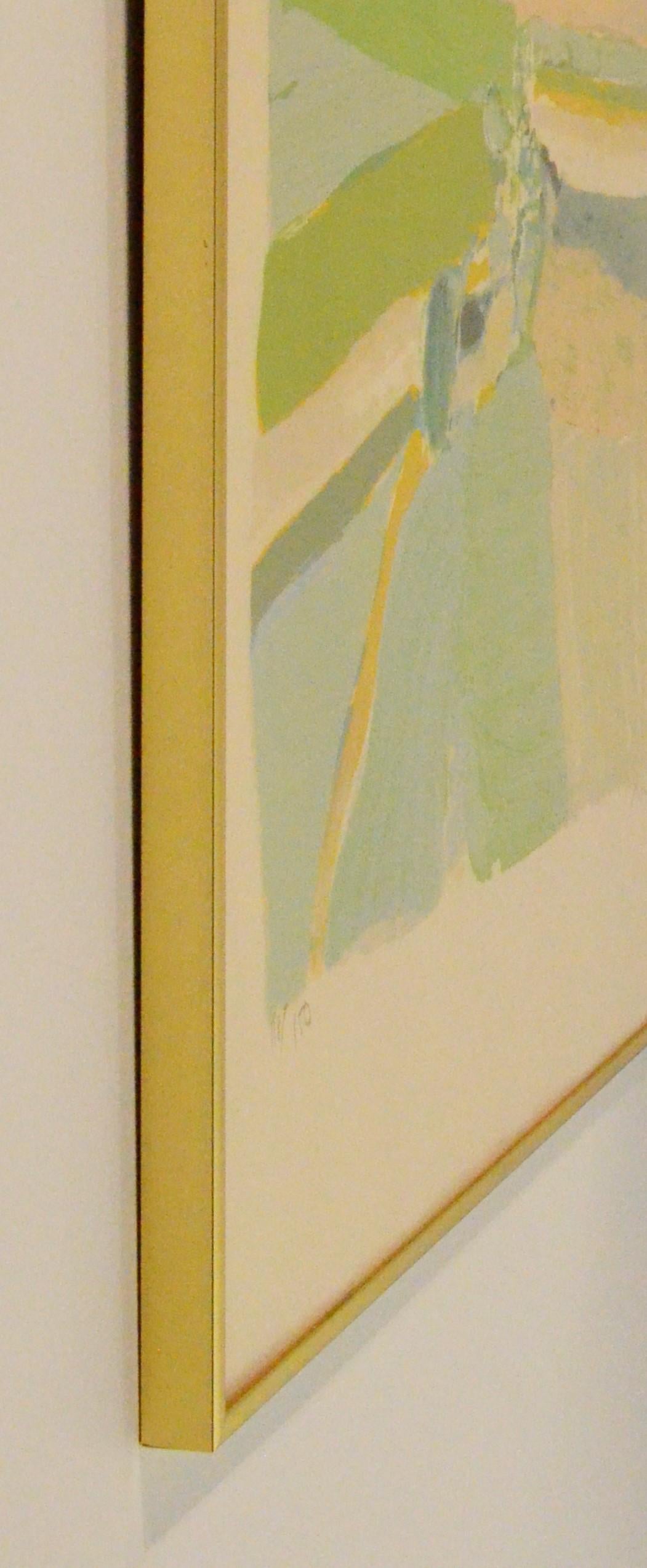 Mid-Century Modern Lithograph of Landscape, 