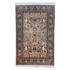20th Century Silk Hereke Rug - Antique Turkish Rug, Silk Rug