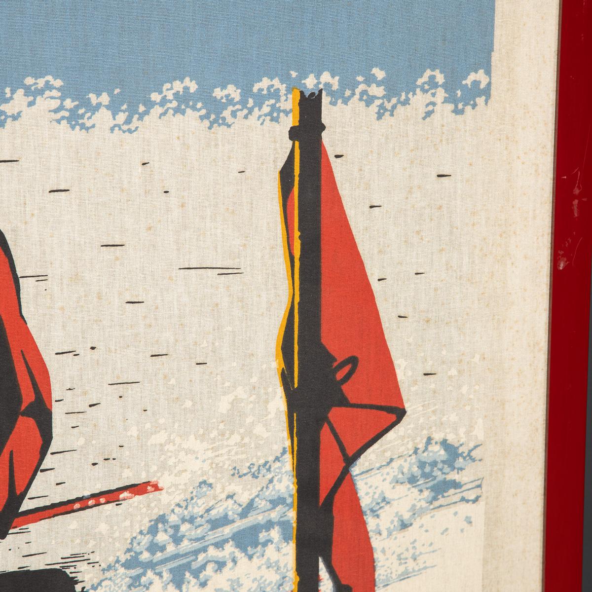 20th Century Silk Screen Print of a Slalom Downhill Ski Race Poster, c.1970 4
