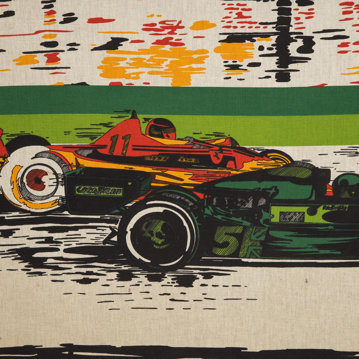 20th Century Silk Screen Print of Racing F1 Cars on Track Poster, c.1970 For Sale 8