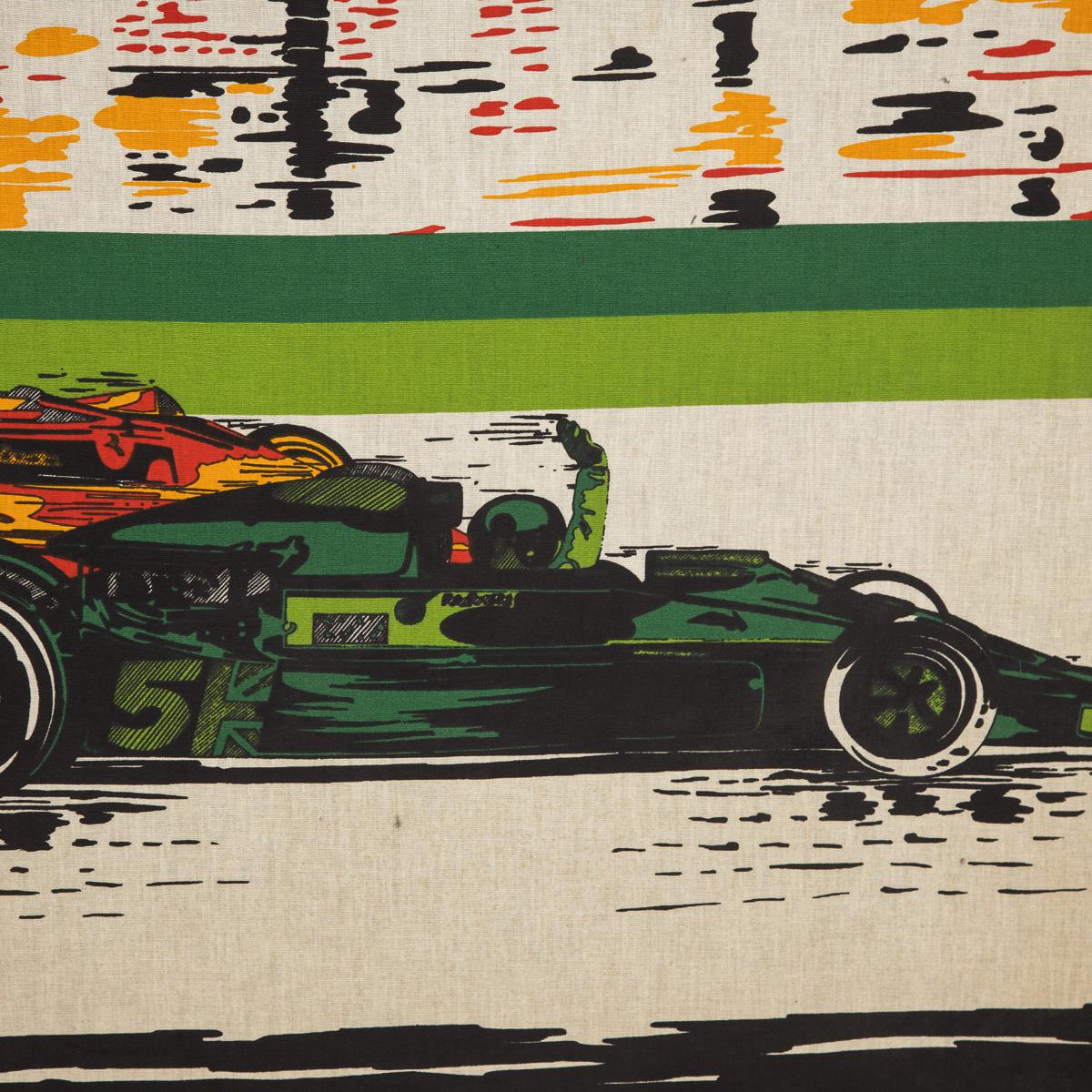 20th Century Silk Screen Print of Racing F1 Cars on Track Poster, c.1970 For Sale 9