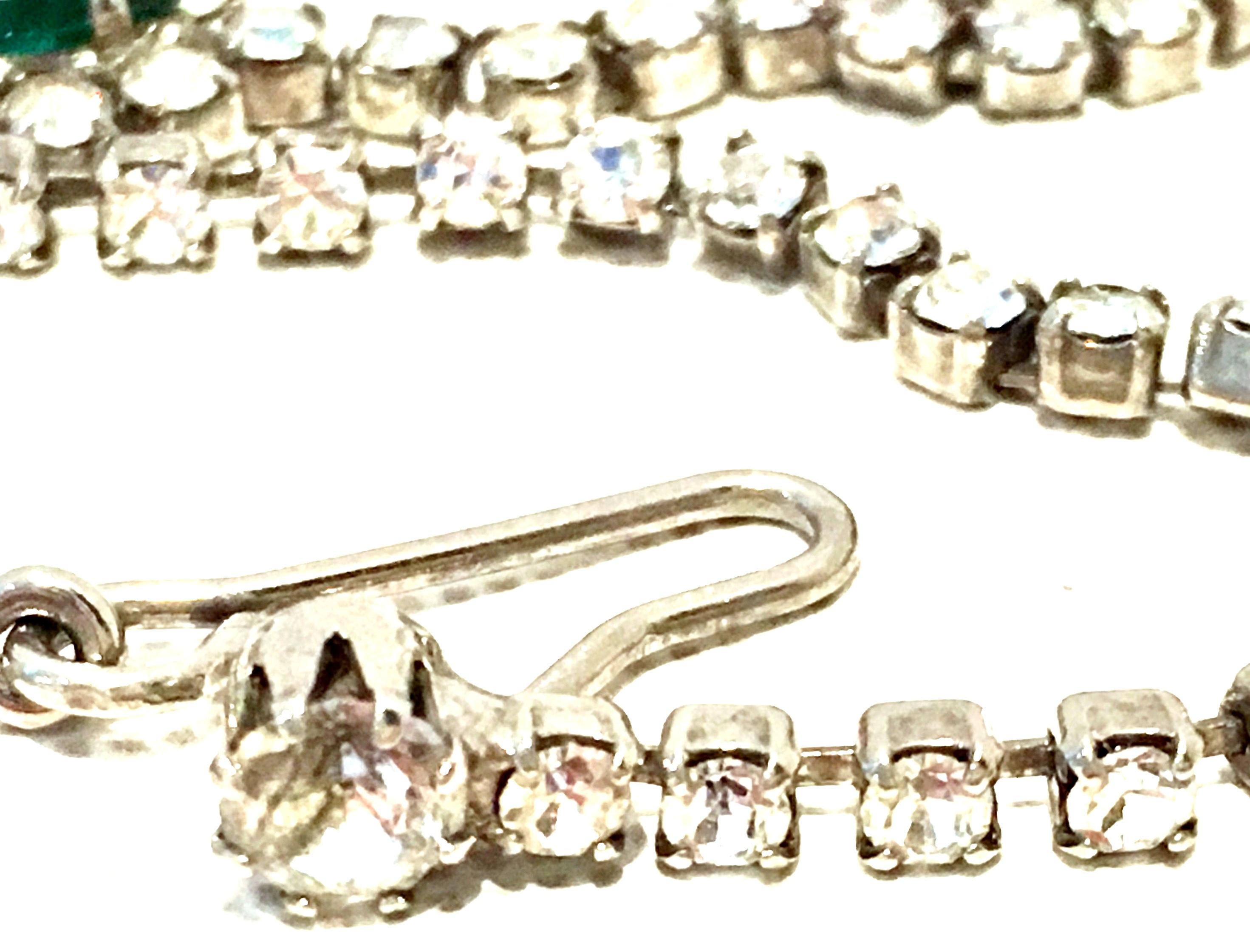 20th Century Silver & Austrian Crystal Dimensional Choker Necklace For Sale 8