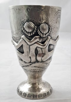 20th Century Silver Brandimarte Gemini Chiseled Cup