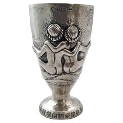 20th Century Silver Brandimarte Gemini Chiseled Cup