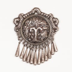 20th Century Silver Brooch by Matilde Poulat of MATL, Mexico