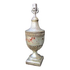 20th Century Silver Gilt Urn as Lamp