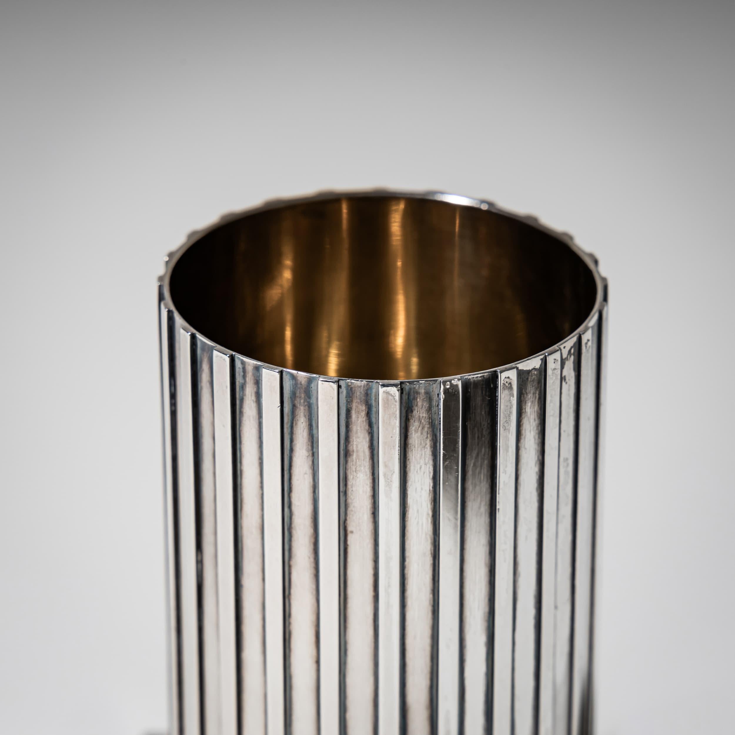 Silberner Stifthalter des 20. Jahrhunderts von Bulgari, Italien (Sterlingsilber) im Angebot