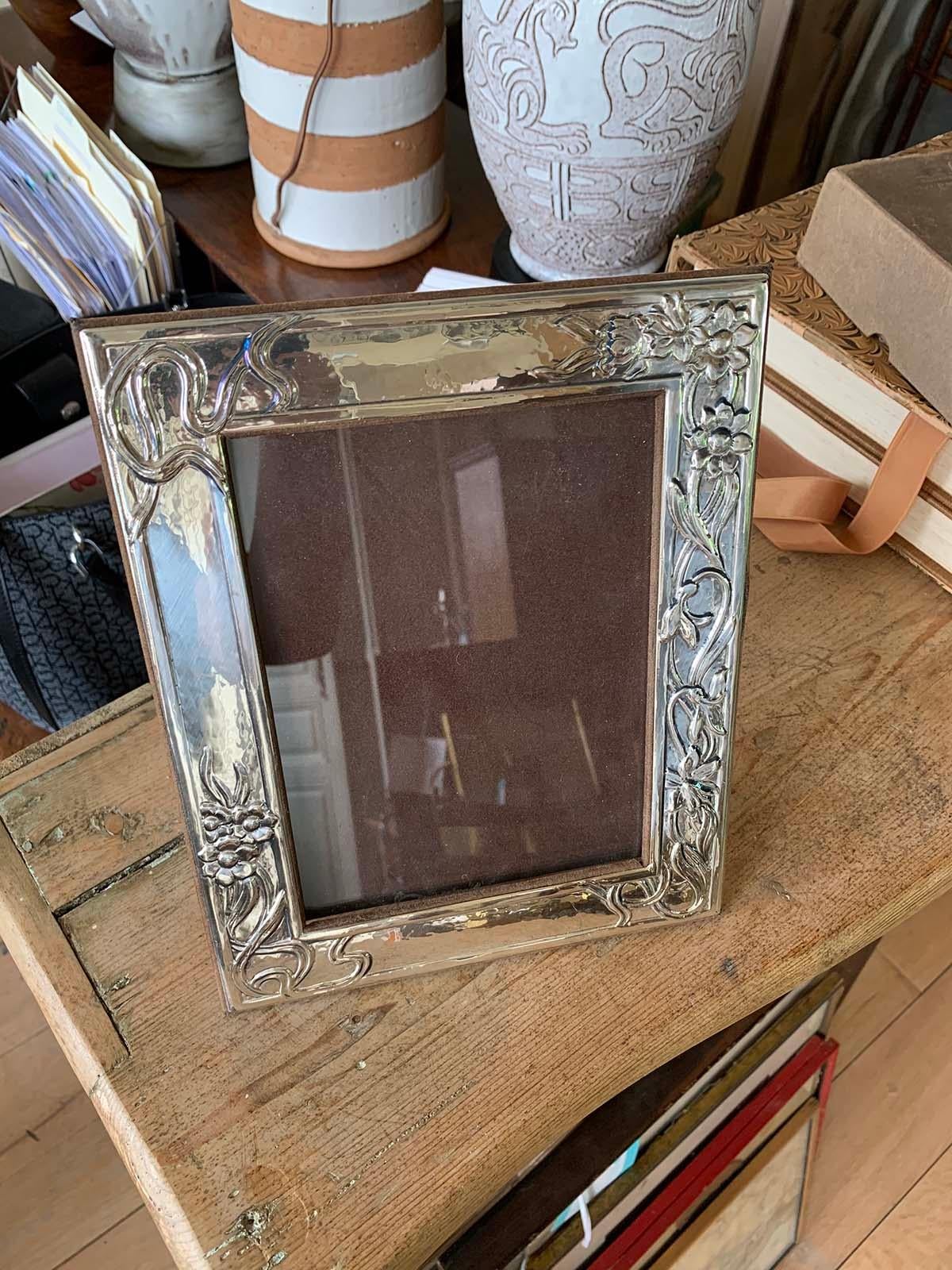 20th Century Silver Picture Frame, Possibly Sterling 8