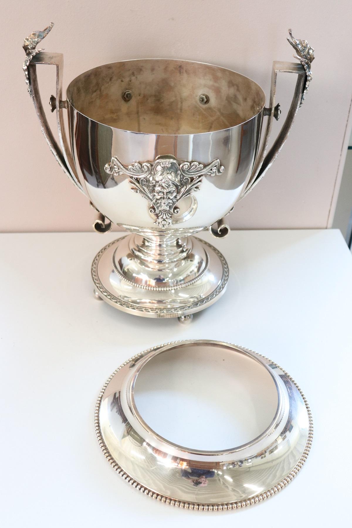 20th Century Silver Plate Champagne Bucket or Wine Cooler 2