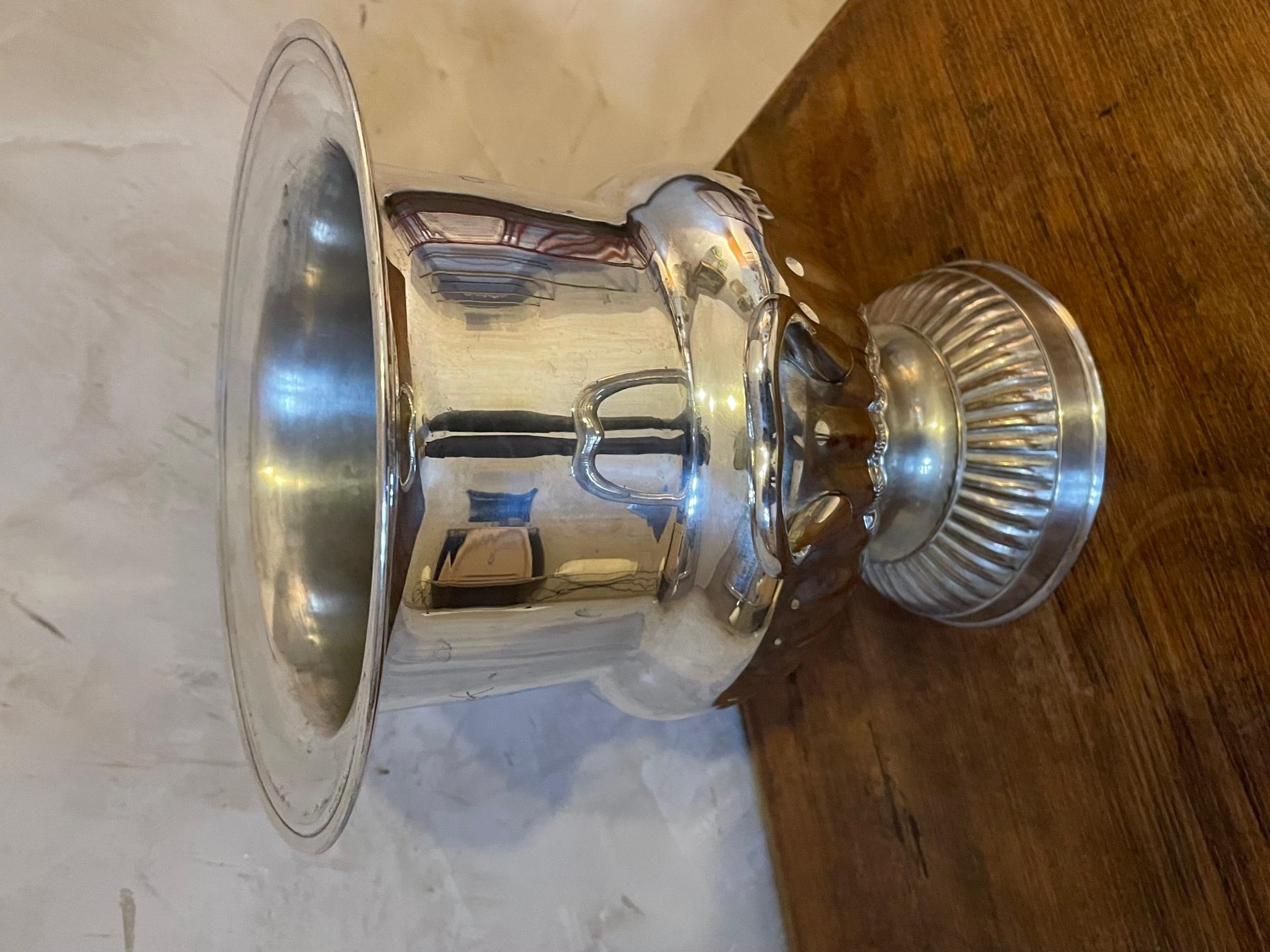 20th century Silver Plate Charles Heidsieck Champagne Bucket, 1950s For Sale 7