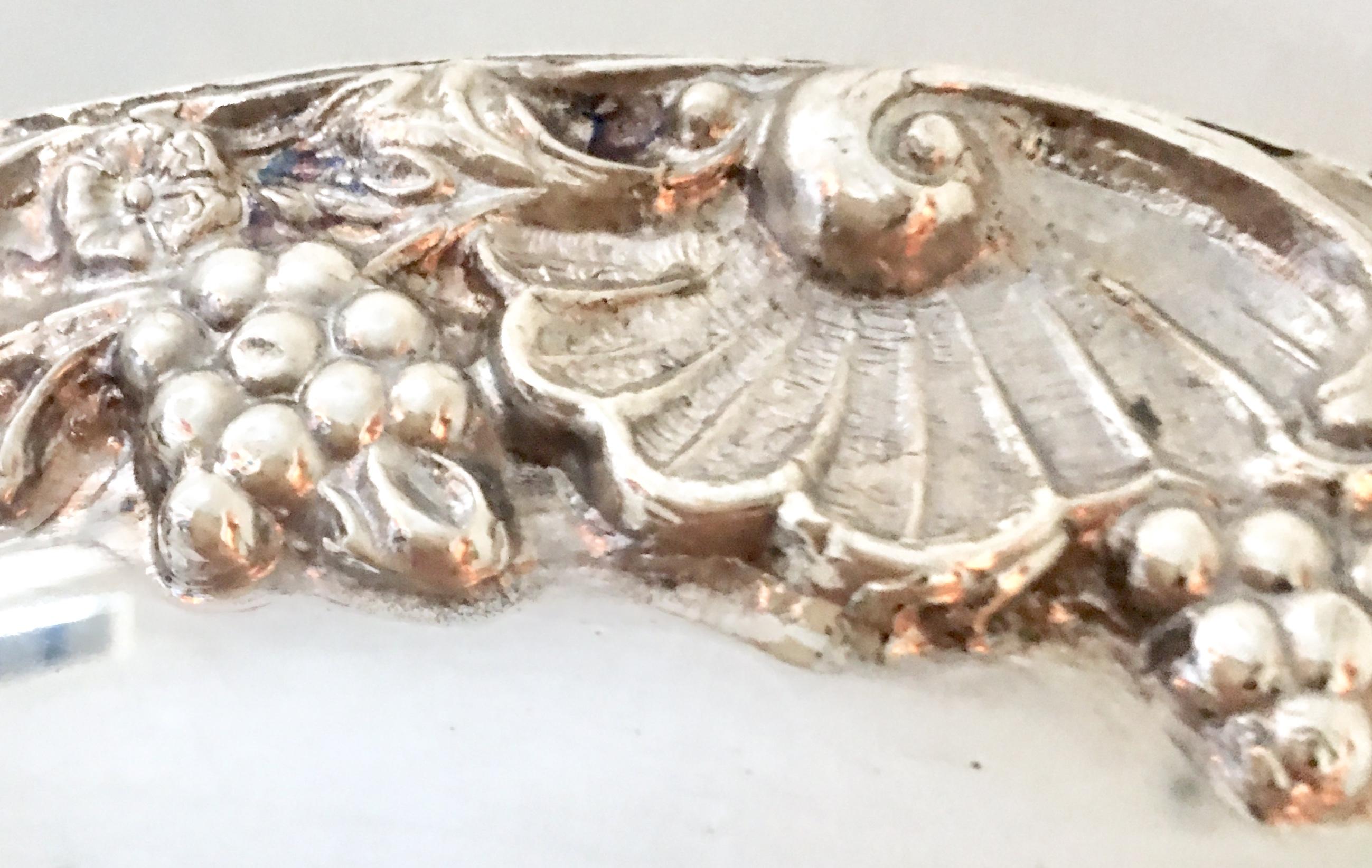 20th Century Silver Plate Footed Punch Bowl by, Towle 1