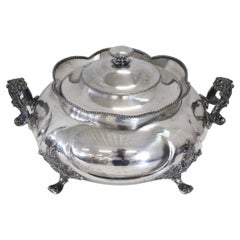 20th Century Silver Plate Large Sugar Bowl