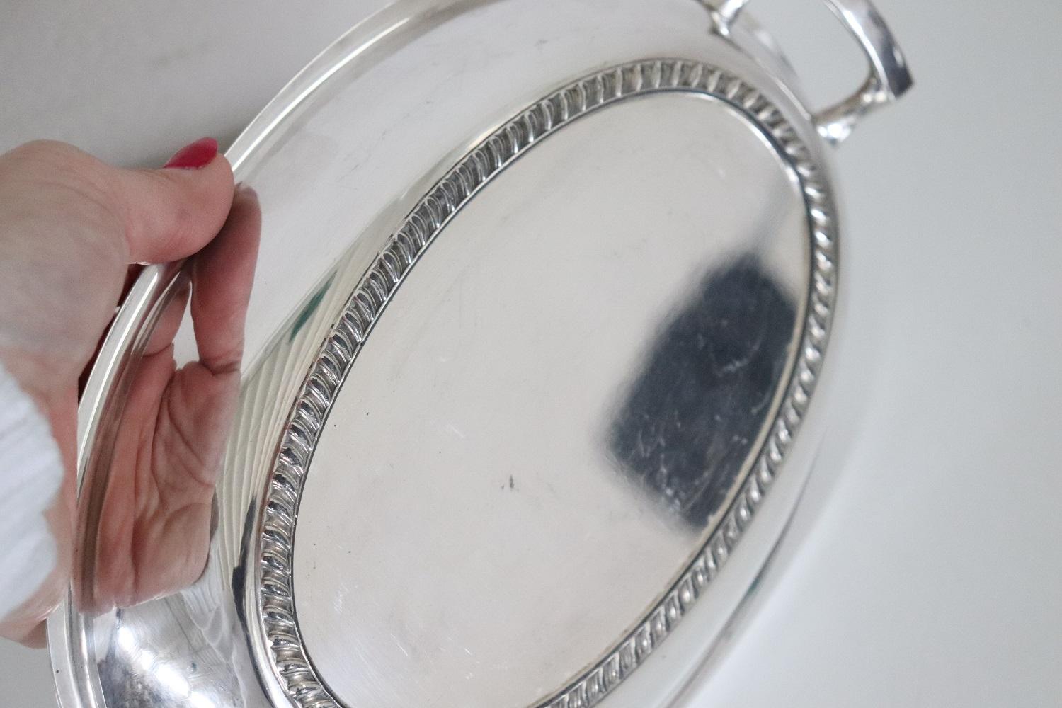 20th Century Silver Plate Pocket Emptier In Excellent Condition For Sale In Casale Monferrato, IT