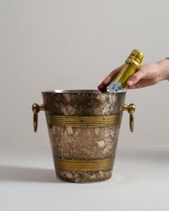 20th Century Silver Plate Regency Champagne Bucket, French Antique