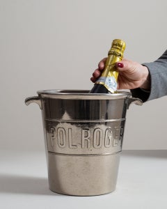 20th Century Silver Plate Regency Champagne Bucket, French Antique